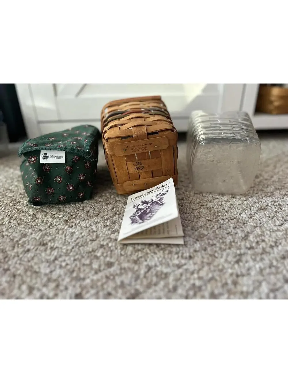 Longaberger Shades of Autumn Bittersweet Basket Liner & Protector 1992